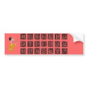 Alphabet  Bumper Sticker bumper stickers