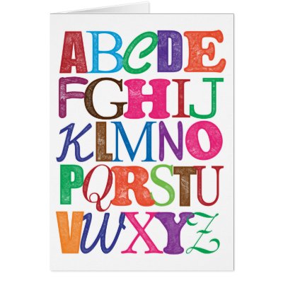 Alphabet Card by jamierushad