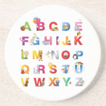 alphabet coaster