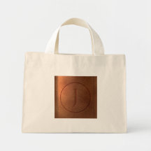 alphabet cuir lettre J Sac Fourre-tout