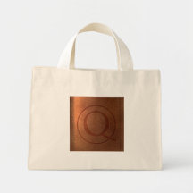 alphabet cuir lettre Q Sacs