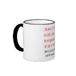Alphabet  Cup mugs