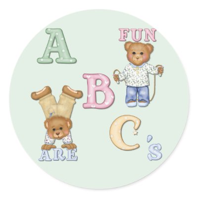 Alphabet Fun Teddy Bears Sticker by Spice