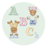 Alphabet Fun Teddy Bears Sticker