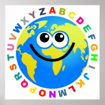 Alphabet Globe Posters