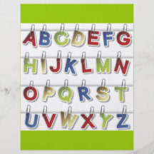 Alphabet Letters (4) Full Color Flyer