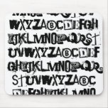 Alphabet mousepads