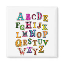 Alphabet Patches Fridge Magnet