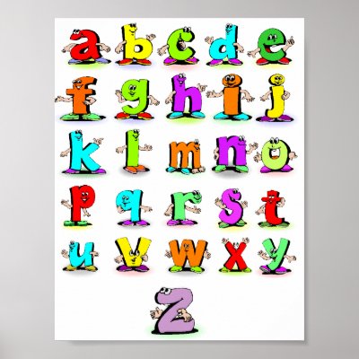 Alphabet Poster by lapatrick1161