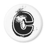 Alphabet Soup - C Refrigerator Magnet