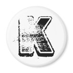 Alphabet Soup - K Fridge Magnet