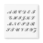 Alphabet Soup - the whole lot Fridge Magnet