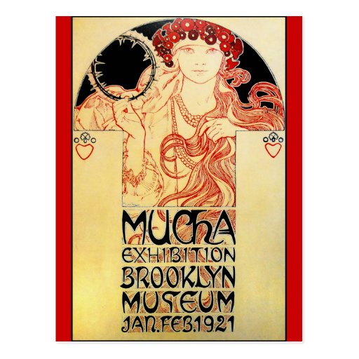 Alphones ( Alfons ) Mucha 1921 Exhibit Post Cards
