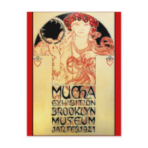 Alphones ( Alfons ) Mucha 1921 Exhibit Post Cards