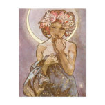 Alphones Mucha ~ The Moon 1902 Post Card