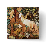 Alphonse (Alfons) Mucha - Art Nouveau - Manhood buttons