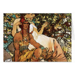 Alphonse (Alfons) Mucha - Art Nouveau - Manhood Card