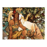 Alphonse (Alfons) Mucha - Art Nouveau - Manhood Postcards