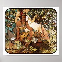 Alphonse (Alfons) Mucha Art Nouveau Poster