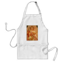 Alphonse (Alfons) Mucha  Bouquet Apron