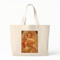 Alphonse (Alfons) Mucha  Bouquet Canvas Bag