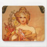 Alphonse (Alfons) Mucha Bouquet Mousepad