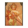 Alphonse (Alfons) Mucha  Bouquet Post Card