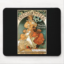Alphonse (Alfons) Mucha Chocolat Ideal Mousepads