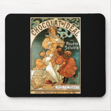 Alphonse (Alfons) Mucha Chocolat Ideal Mousepads