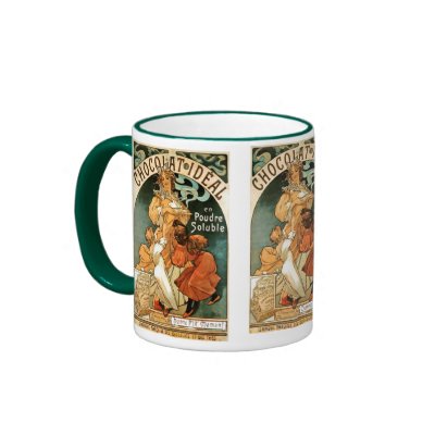 Alphonse (Alfons) Mucha Chocolat Ideal Coffee Mug by ArtNouveauDaz