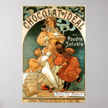 Alphonse (Alfons) Mucha Chocolat Ideal Poster