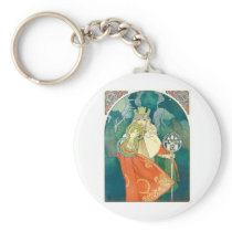 Alphonse Maria Mucha ~ Art Nouveau Keychains