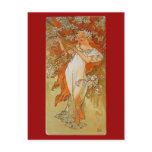 Alphonse Mucha - Art Nouveau - Spring Postcard