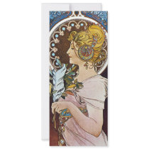 Alphonse Mucha Artwork Custom Invitation
