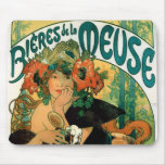 Alphonse Mucha:  Bieres de la Meuse mousepads