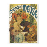 Alphonse Mucha - Bieres de la Muse Post Card