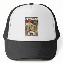 Alphonse Mucha Biscuits Lefevre Utile Mesh Hats