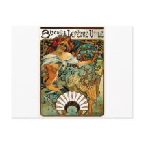Alphonse Mucha Biscuits LeFevre Utile Postcards