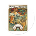 Alphonse Mucha Biscuits LeFevre Utile stickers