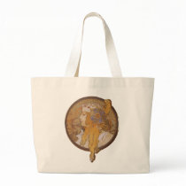 Alphonse Mucha ~ Byzantine Head: The Blonde Bags