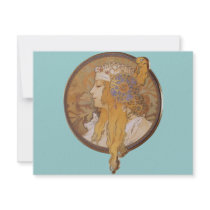 Alphonse Mucha ~ Byzantine Head: The Blonde