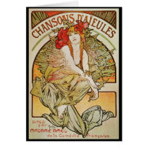 ALPHONSE MUCHA CHANSONS D`AJEULES CARDS