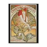 ALPHONSE MUCHA CHANSONS D`AJEULES POST CARDS
