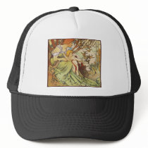 alphonse mucha chocolat mexicain trucker hats