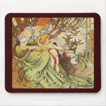 alphonse mucha chocolat mexicain mouse pad