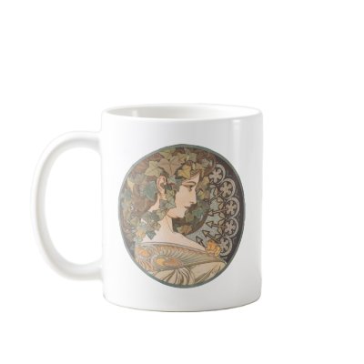 Alphonse Mucha - Erin Mug by MasterpieceArt