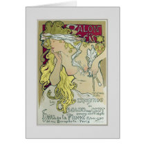 Alphonse Mucha,Exposition poster,1896. Greeting Card