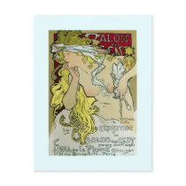 Alphonse Mucha,Exposition poster,1896. Post Card