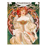 Alphonse Mucha F. Champenois Postcard