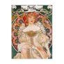 Alphonse Mucha - Flower Girl Postcard